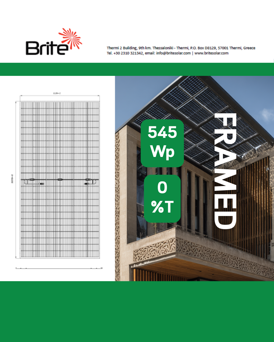 545 Wp | 0% Transparency | Framed Design